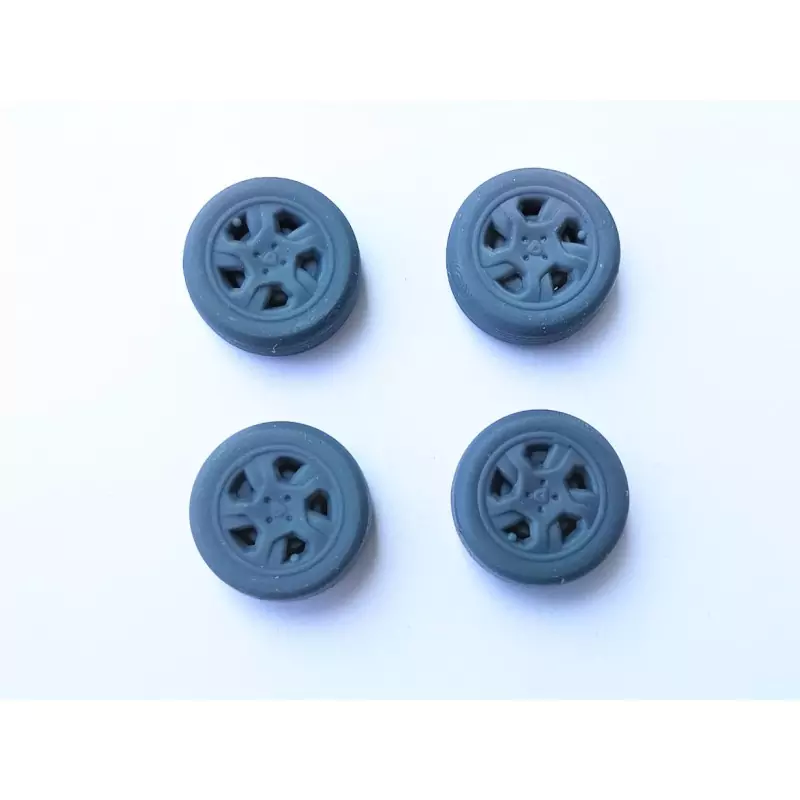 4 roues (type Dacia) ø15.50mm - 3D CREATIVE - 1:43