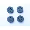 4 roues (type Dacia) ø15.50mm - 3D CREATIVE - 1:43
