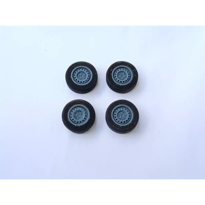 4 roues ø13 mm avec jantes en tôle - 3D Creative - 1:43