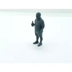 Diorama : Homme avec une bouteille à la main - 3D CREATIVE - 1:43