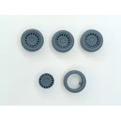 4 roues Rallye ø14.70 mm - 3D CREATIVE - 1:43