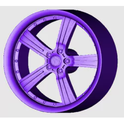 4 Jantes 5 branches type Lenso - 3D CREATIVE (1158)