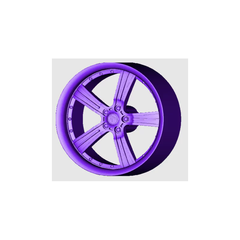 4 Jantes 5 branches type Lenso - 3D CREATIVE (1158)