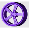 4 Jantes 5 branches type Lenso - 3D CREATIVE (1158)