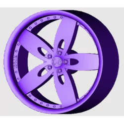 4 Jantes 5 branches type Rucci- 3D CREATIVE (1168)