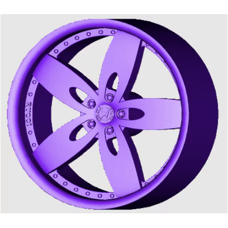4 Jantes 5 branches type Rucci- 3D CREATIVE (1168)