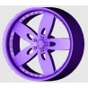 4 Jantes 5 branches type Rucci- 3D CREATIVE (1168)