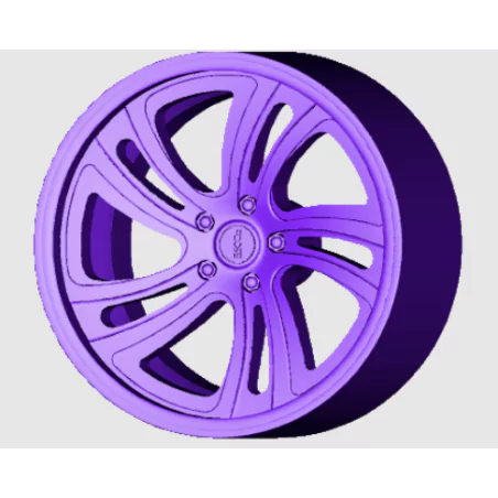 4 Jantes 5 branches type Foose - 3D CREATIVE (1191)