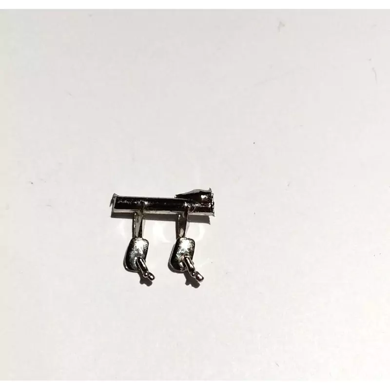 2 rétroviseurs rectangulaires (même côté) - 4X2.50 mm - 1:43