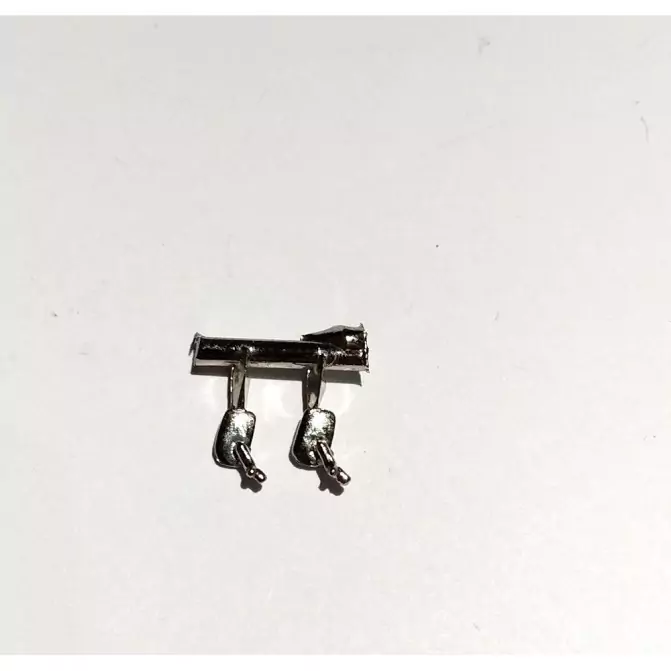 2 rétroviseurs rectangulaires (même côté) - 4X2.50 mm - 1:43
