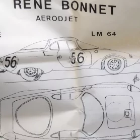 Aerodjet RENE BONNET - Le Mans 1964 - N°56 - 1:43 - Jiegle Models