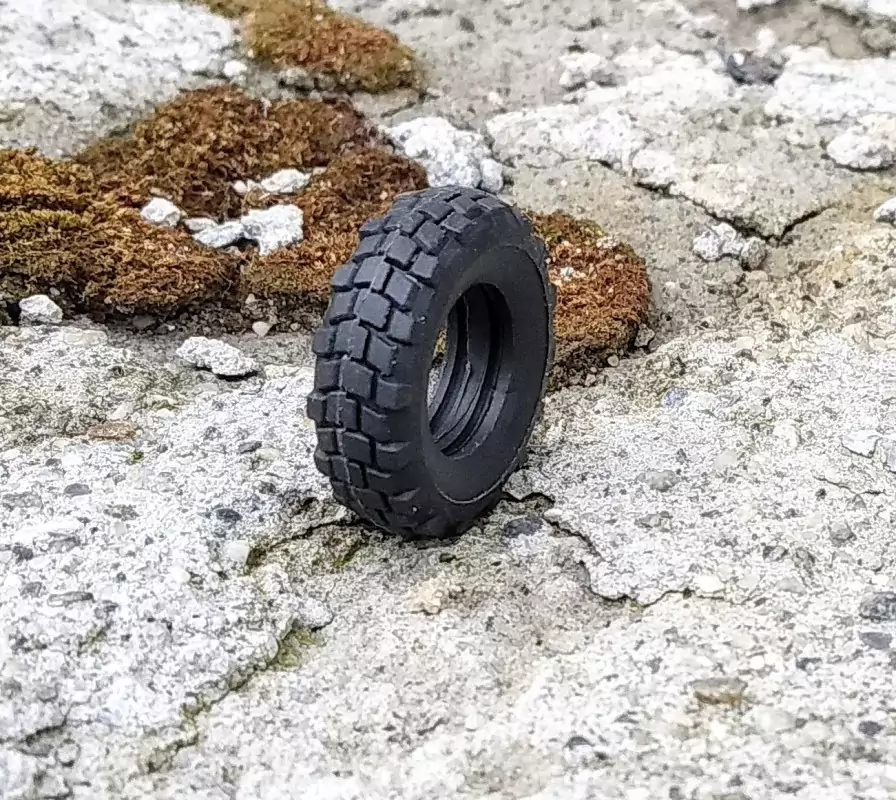 Pneus souples camions - Ech. 1:43 - Ø25 mm X Ép 7.30mm - à l'unité