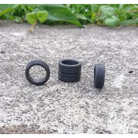 Pneus souples par 4 - ø intérieur 10.50mm - Ech. 1:43 |Pièces et ki...