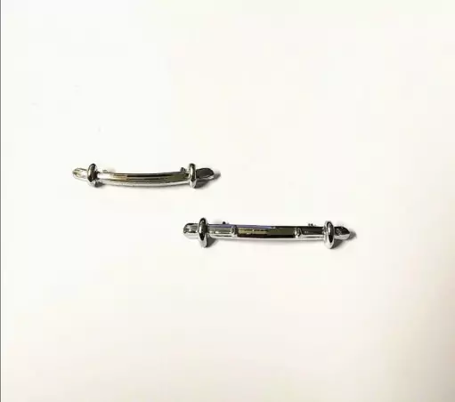 Peugeot 203 - Pare Chocs AV/AR - White Metal - Ech 1/43