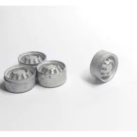 4 jantes pour fourgon type jumper - White Metal - 1:43