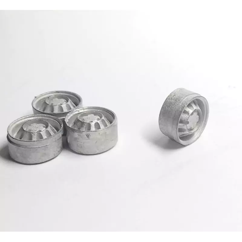 4 jantes pour fourgon type jumper - White Metal - 1:43