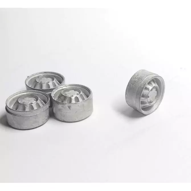 4 jantes pour fourgon type jumper - White Metal - 1:43