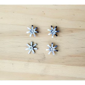 4 Inserts pour jantes - 5 branches - Ech 1/43 - ø11mm - X4 |Pièces ...
