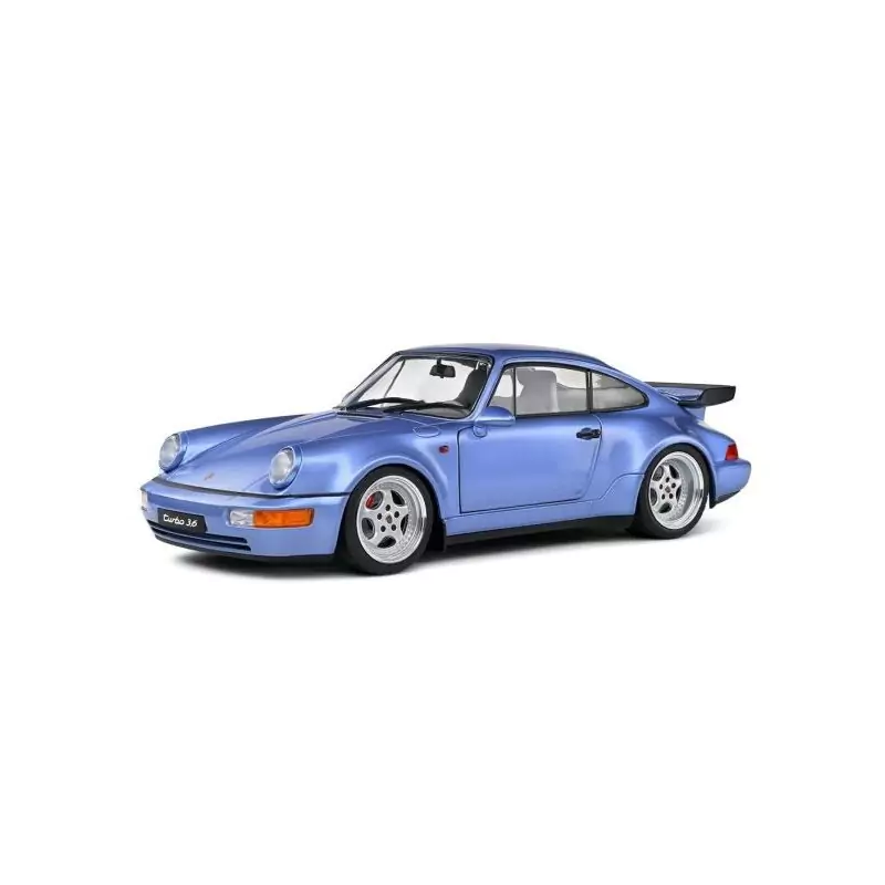 Marketplace : PORSCHE 911 Turbo 1990 bleu - Solido - 1:18