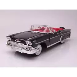 Marketplace : CHEVY Impala 1958 cabriolet noir - Motor Max - 1:18