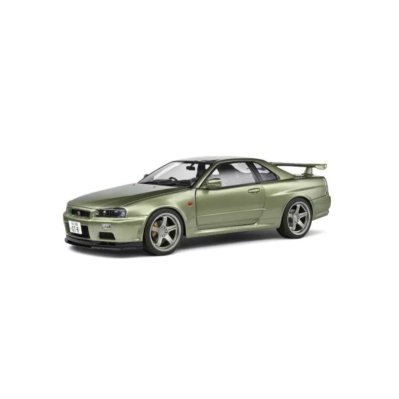 Marketplace : NISSAN GT-R (R34) 1999 vert métallique - Solido - 1:18