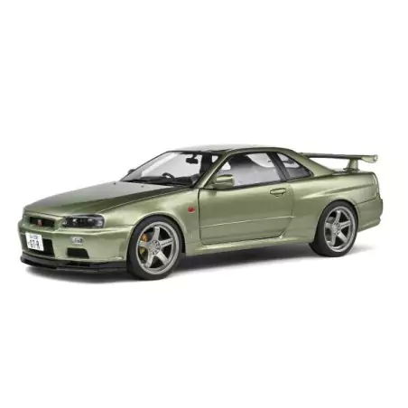 Marketplace : NISSAN GT-R (R34) 1999 vert métallique - Solido - 1:18