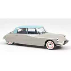 Marketplace : CITROEN DS 19 1956 Gris rosé et turquoise - Norev - 1:18