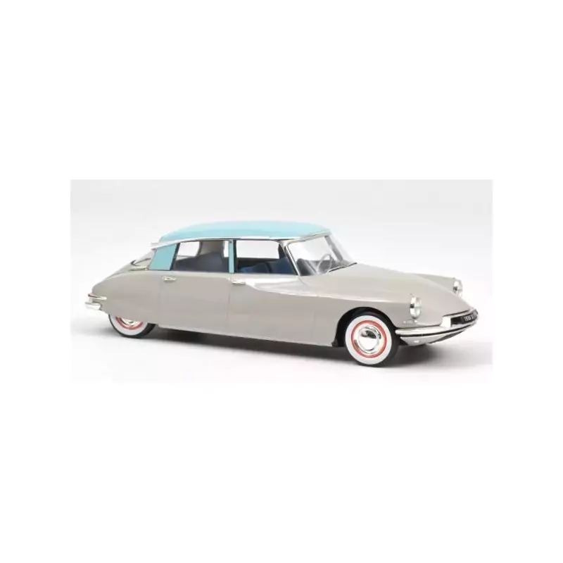 Marketplace : CITROEN DS 19 1956 Gris rosé et turquoise - Norev - 1:18