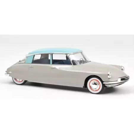 Marketplace : CITROEN DS 19 1956 Gris rosé et turquoise - Norev - 1:18