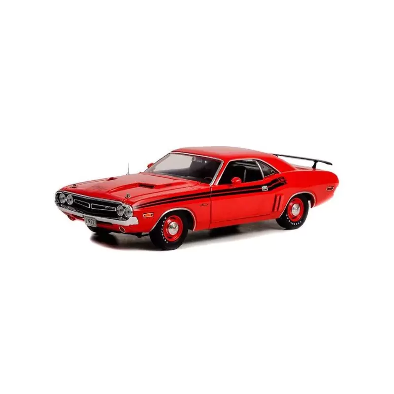 Marketplace : DODGE Challenger 1971 Rouge avec bandes noires - Gree...