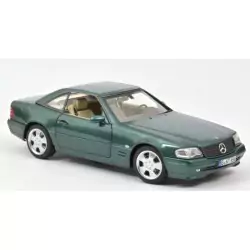 Marketplace : MERCEDES SL 500 1999 Verte métallique - Norev - 1:18