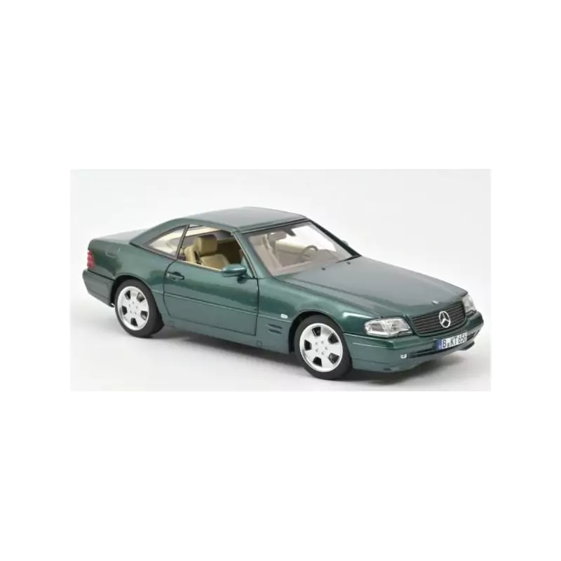 Marketplace : MERCEDES SL 500 1999 Verte métallique - Norev - 1:18