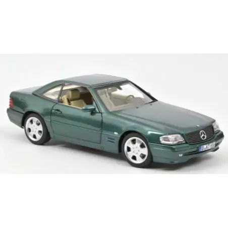 Marketplace : MERCEDES SL 500 1999 Verte métallique - Norev - 1:18