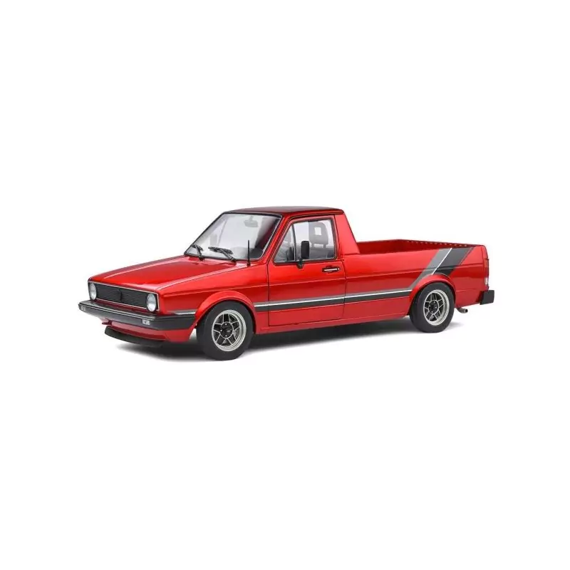 Marketplace : VOLKSWAGEN Caddy Mk.1 Rouge Custom 1982 - Solido - 1:18