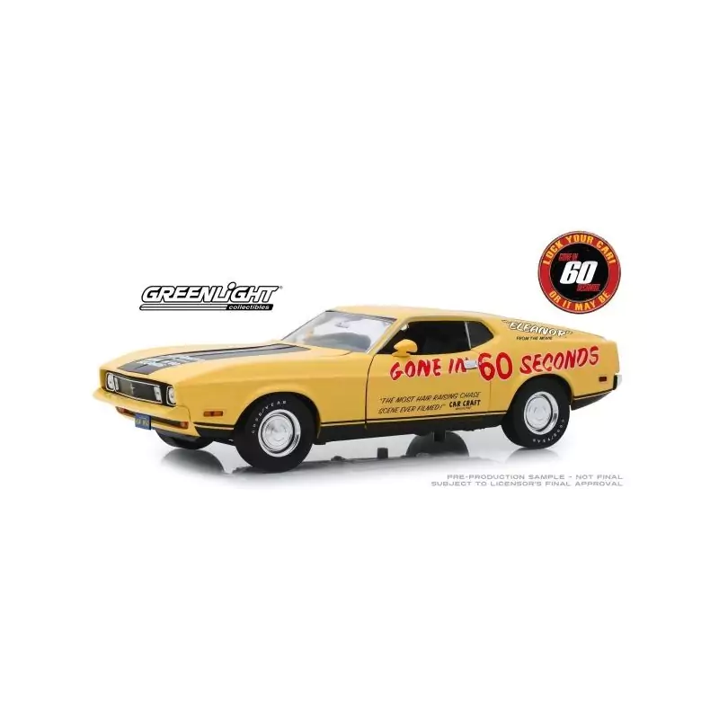Marketplace : FORD Mustang Eleanor 60 Secondes Chronos jaune Custom...