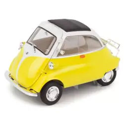 Marketplace : BMW Isetta jaune et blanc - Welly - 1:18