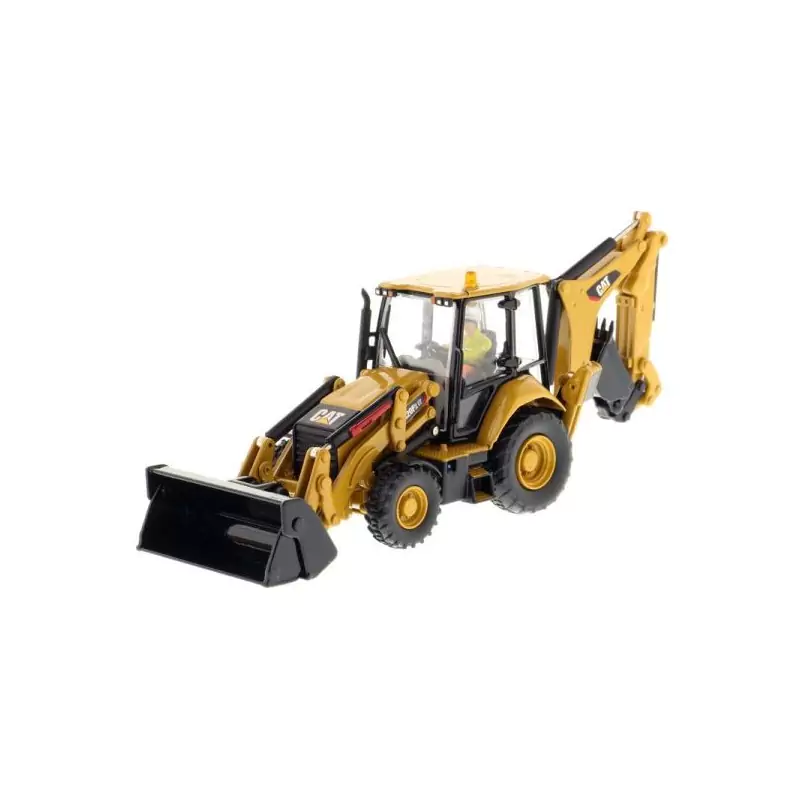 Marketplace : Tractopelle CATERPILLAR 420F2 - Diecast Masters - 1:50