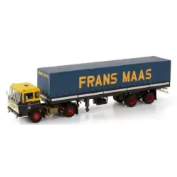 Marketplace : DAF 2600 4x2 avec remorque bâchée 2 Essieux FRANS MAA...