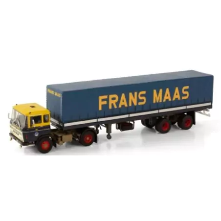 Marketplace : DAF 2600 4x2 avec remorque bâchée 2 Essieux FRANS MAA...