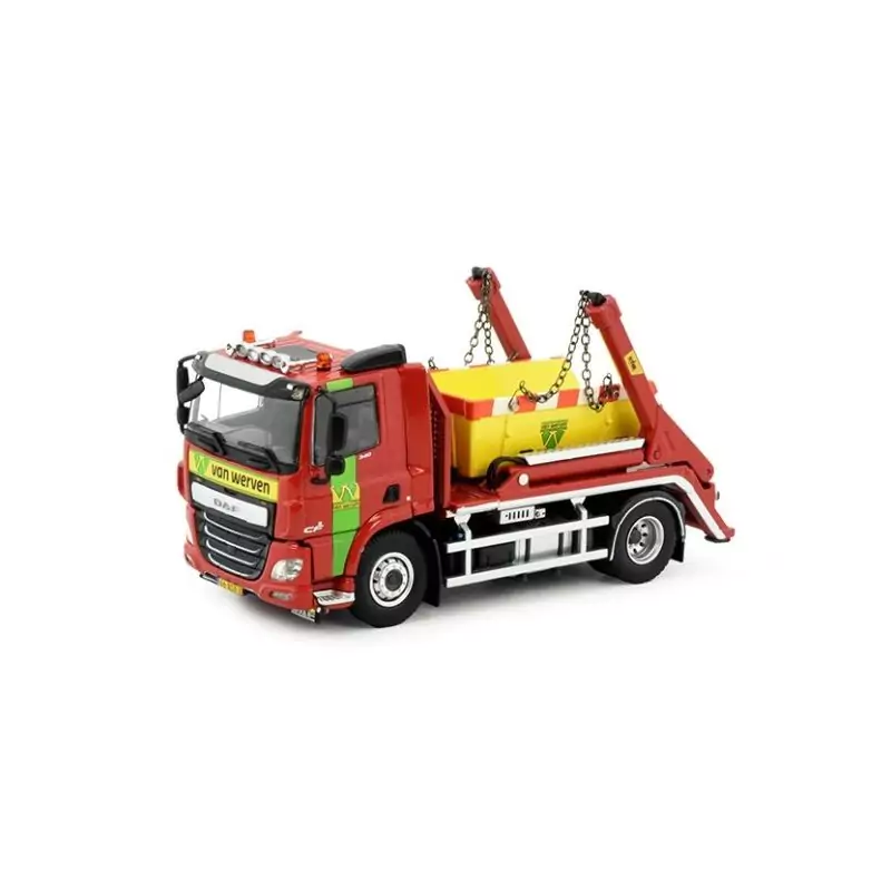Marketplace : DAF CF 4x2 porteur multi-benne VAN WERVEN - Tekno - 1:50