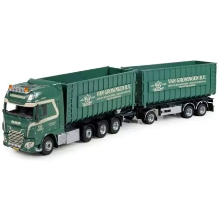 Marketplace : DAF XF Super Space Cab porteur remorque bennes déposa...