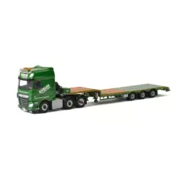 Marketplace : DAF XF SUPER SPACE CAB 6x2 plateau surbaissé 3 essieu...