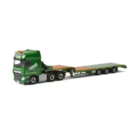 Marketplace : DAF XF SUPER SPACE CAB 6x2 plateau surbaissé 3 essieu...