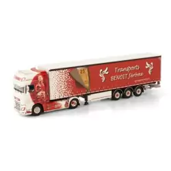 Marketplace : DAF XF SUPER SPACE CAB 4X2 + remorque – transport BEN...