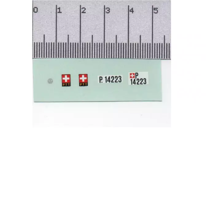 Décalcomanie - Plaques Suisse + Logo VW - 1:43 |Pièces et kits pour...