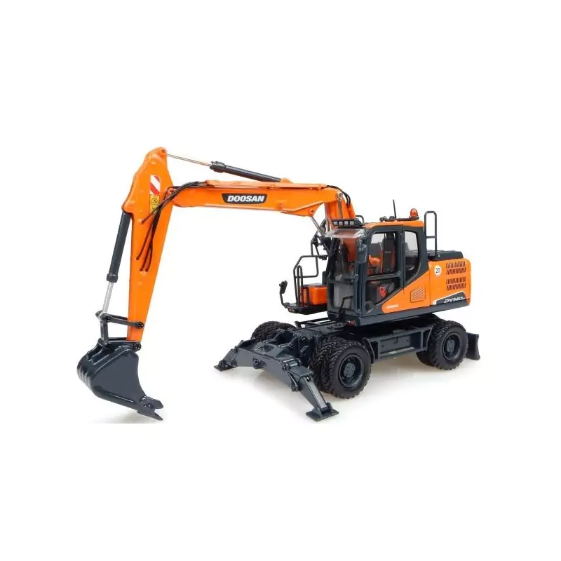 Marketplace : Pelle sur Pneus DOOSAN DX140W - Universal Hobbies - 1:50