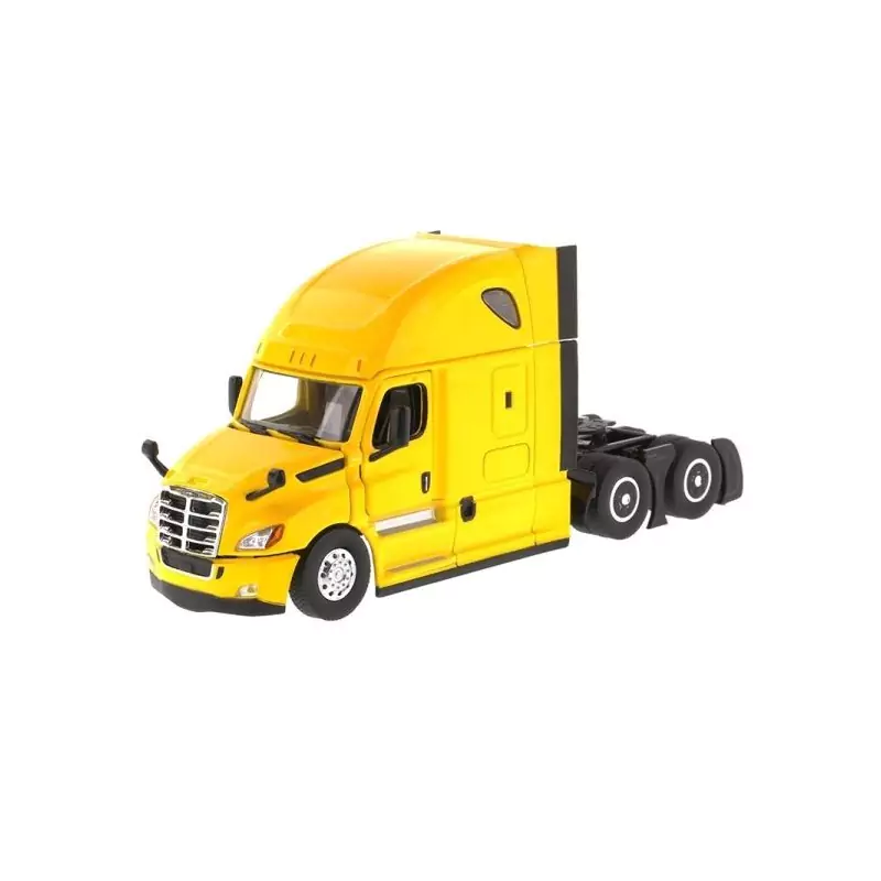 Marketplace : FREIGHTLINER Cascadia 6x4 Jaune - Diecast Masters - 1:50