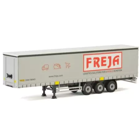 Marketplace : Remorque bachée 3 essieux FREJA - WSI - 1:50