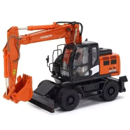 Marketplace : Pelle sur pneus HITACHI Zaxis 140W - Replicars - 1:50