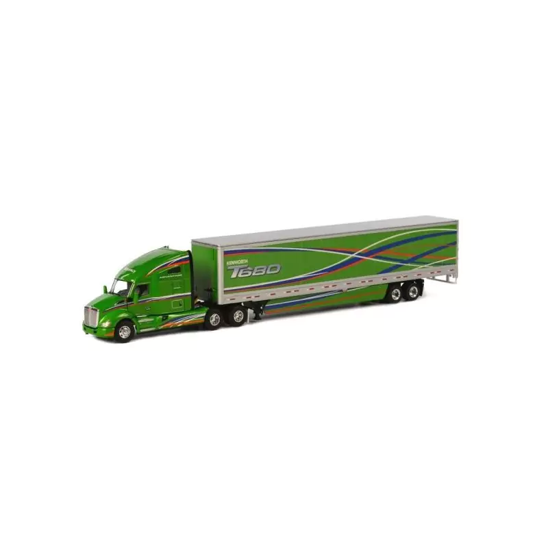 Marketplace : KENWORTH T 680 6x4 avec remorque 2 Essieux - WSI - 1:50
